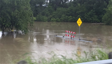 Grand Prairie Flooding in 2015. It is illegal to drive around a barricade. Drivers put themselves in danger as well as their rescuers.